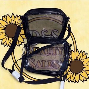 Free People Black Transparent Crossbody Bags
